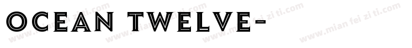 ocean twelve字体转换
